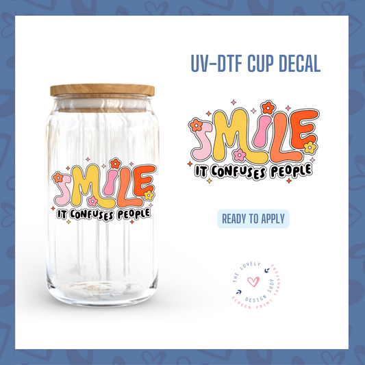 Smile - UV DTF Cup Decal - Jan 6