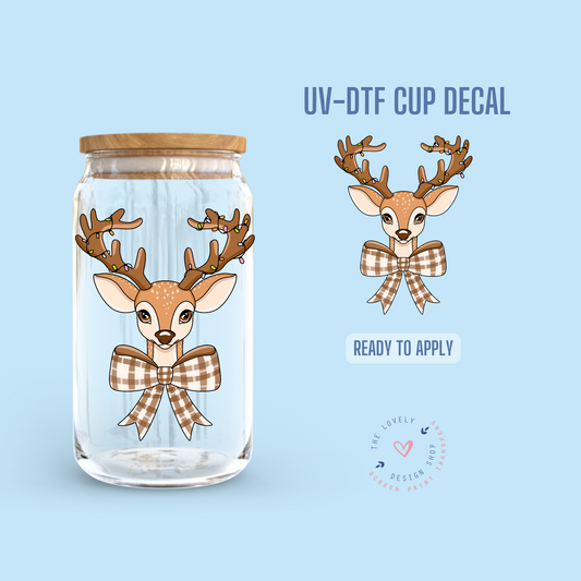 Reindeer - UV DTF Cup Decal - Oct 8