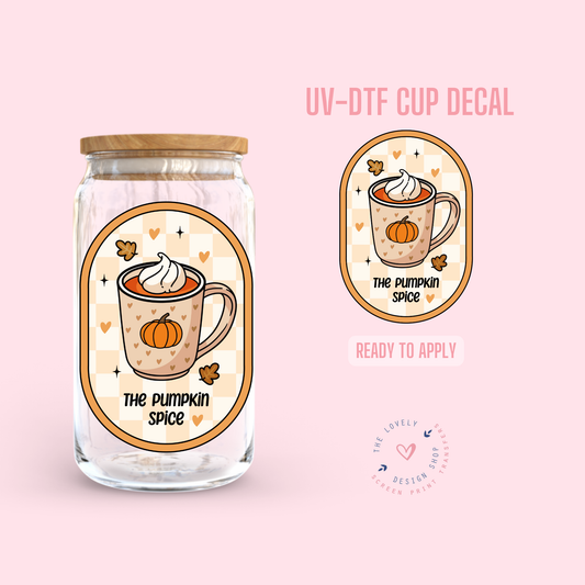 The Pumpkin Spice Label - UV DTF Cup Decal - Sep 30