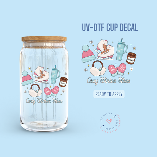 Cozy Winter Vibes - UV DTF Cup Decal - Sep 9