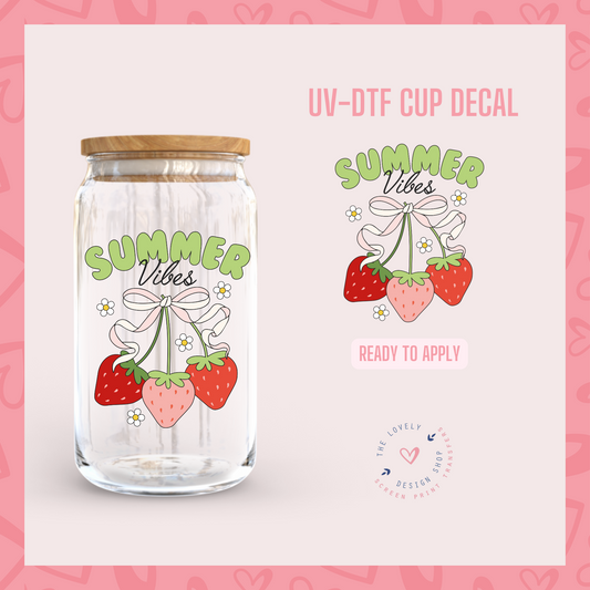 Summer Vibes Berries - UV DTF Cup Decal (Ready to Ship) May 13