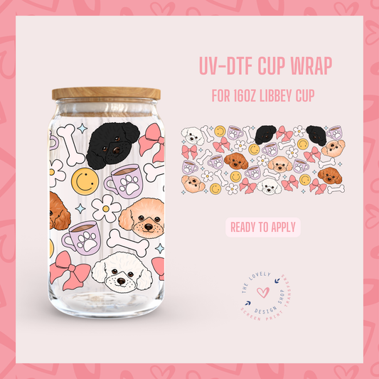 Goldendoodle - UV DTF 16 oz Libbey Cup Wrap - Nov 4