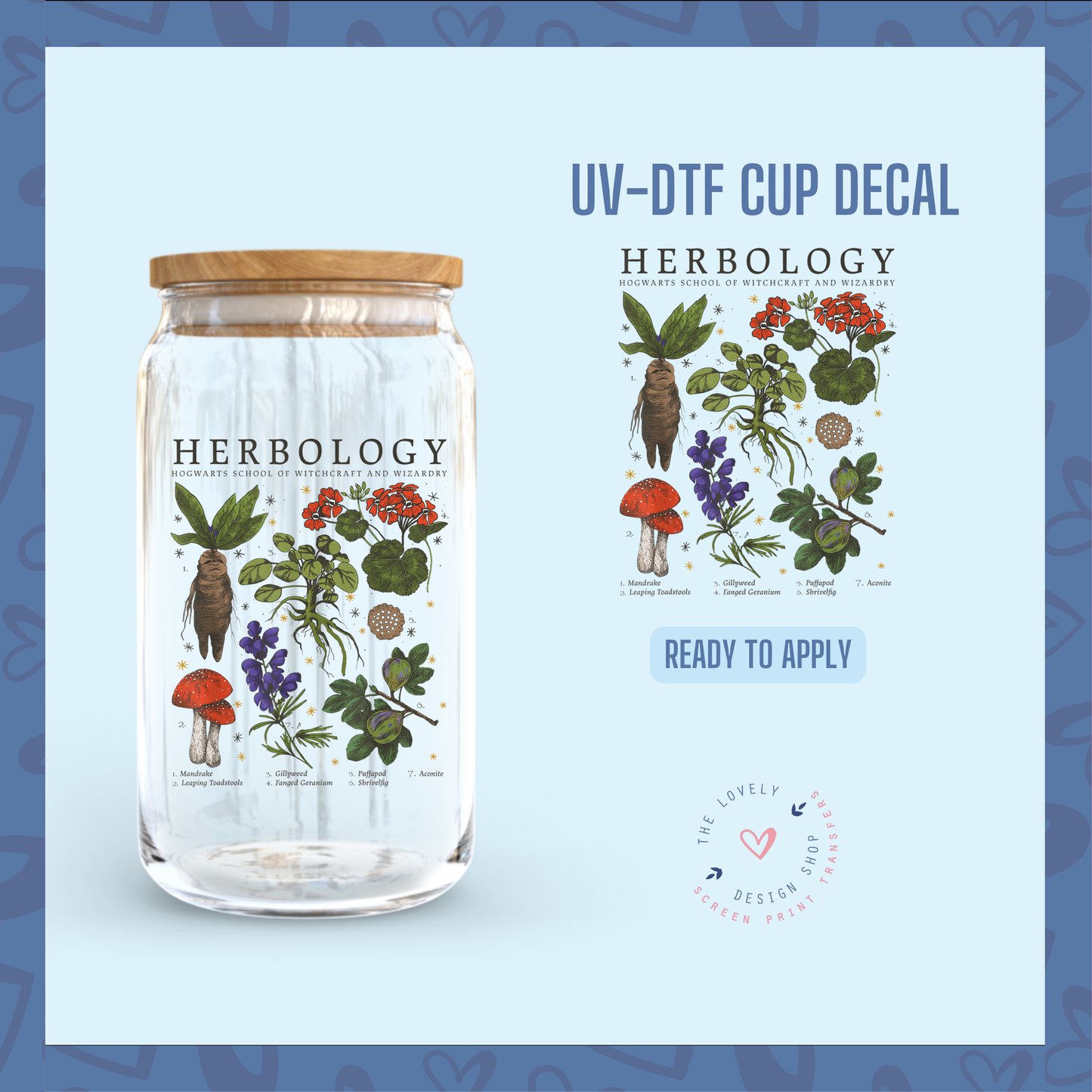 Herbology - UV DTF Cup Decal - Nov 12