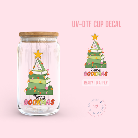 Merry Bookmas - UV DTF Cup Decal - Sep 9