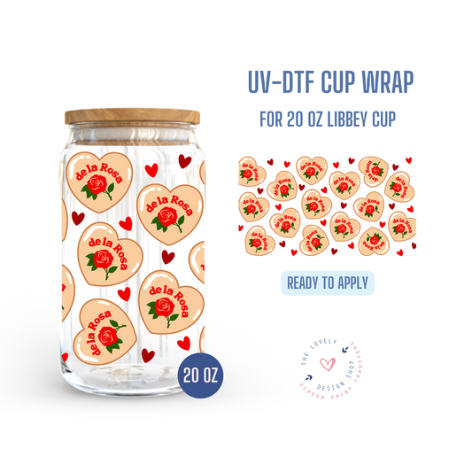 Mazapan Hearts - UV DTF 20 oz Libbey Cup Wrap (Ready to Ship) Mar 26