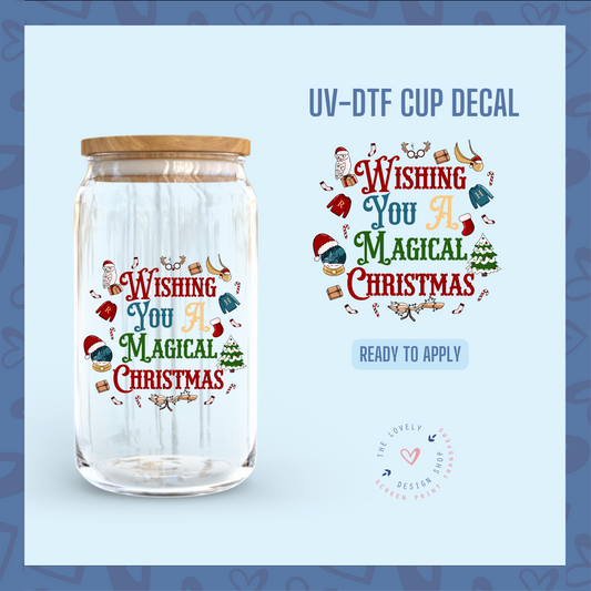 Wishing You A Magical Christmas - UV DTF Cup Decal - Dec 16