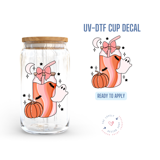 Spooky Season Drink - UV DTF Cup Decal (Ready to Ship) Jul 1