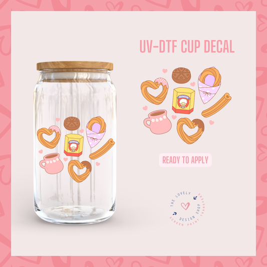 Heart Churros - UV DTF Cup Decal - Aug 12