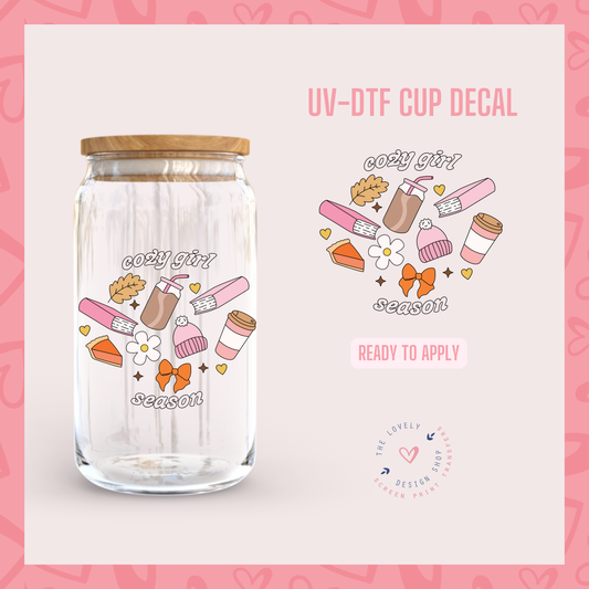 Cozy Girl Season - UV DTF Cup Decal (Ready to Ship) Jul 1