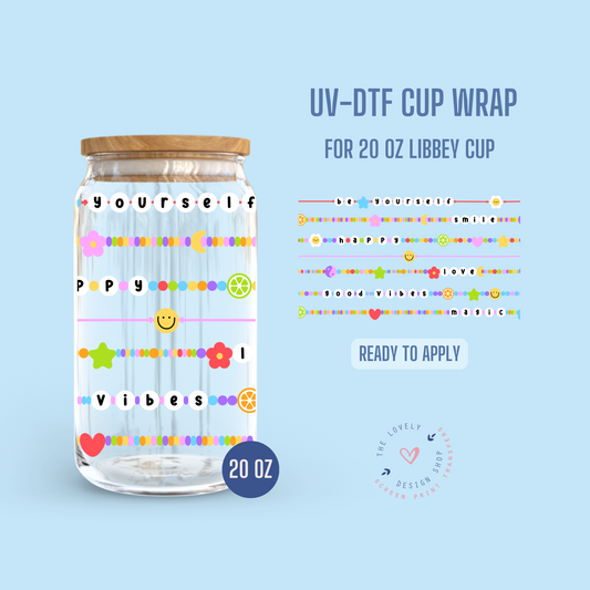 Bracelets - UV DTF 20 oz Libbey Cup Wrap (Ready to Ship) Mar 26