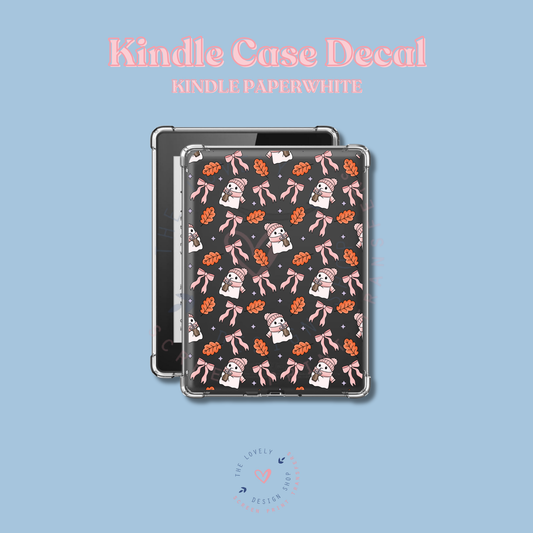 Fall Cozy Ghosts - UV DTF Kindle Decal