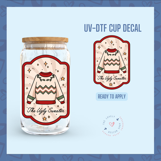 The Ugly Sweater Label - UV DTF Cup Decal - Sep 30