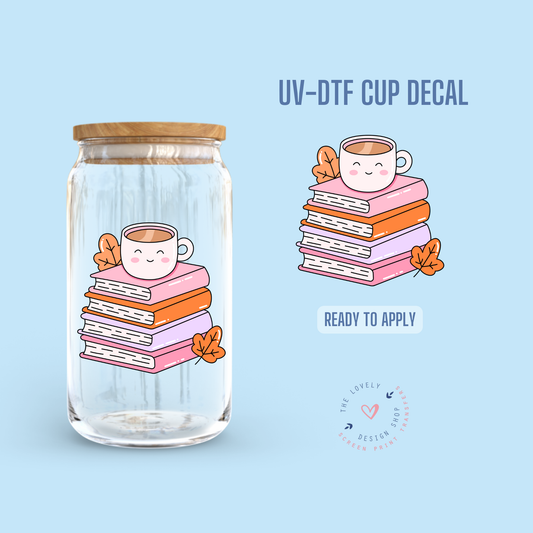 Bookish Coffee - UV DTF Cup Decal - Oct 15