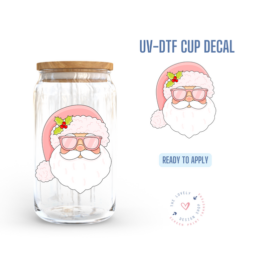 Santa Face - UV DTF Cup Decal - Dec 16