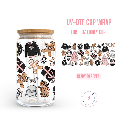 Christmas Spirit  - UV DTF 16 oz Libbey Cup Wrap - Nov 18