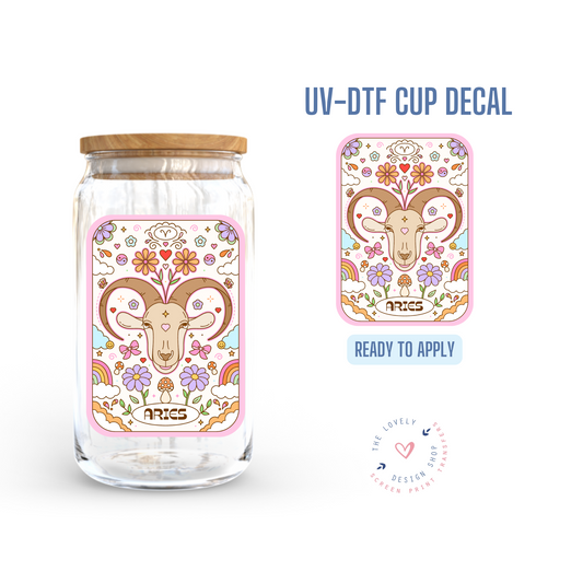 Zodiac Signs Tarot Cards - UV DTF Cup Decal (Ready to Ship) May 20