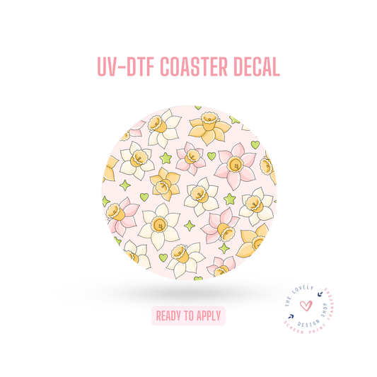 Daffodil - UV DTF Coaster Decal - Aug 26