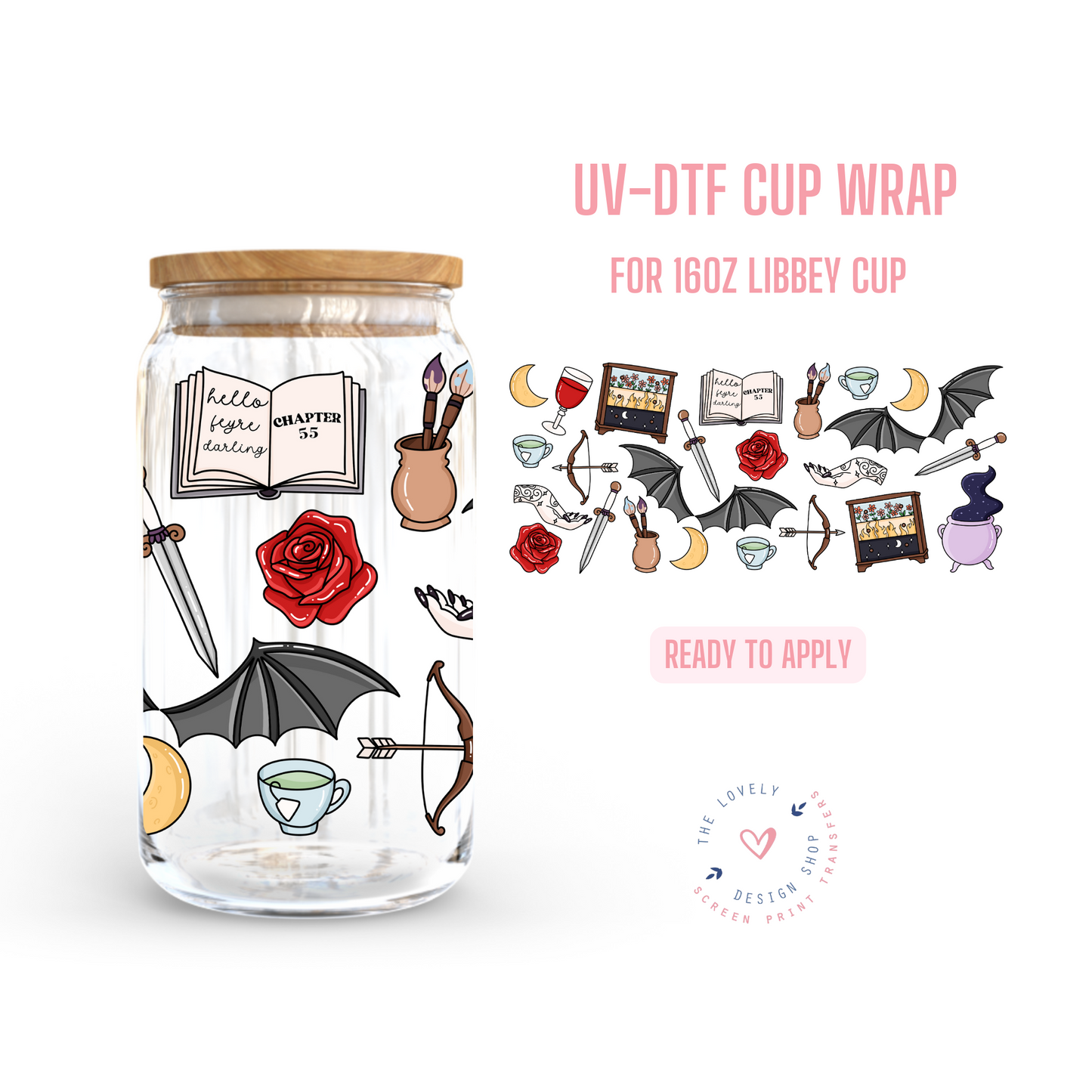 Acotar - UV DTF 16 oz Libbey Cup Wrap - Jan 14