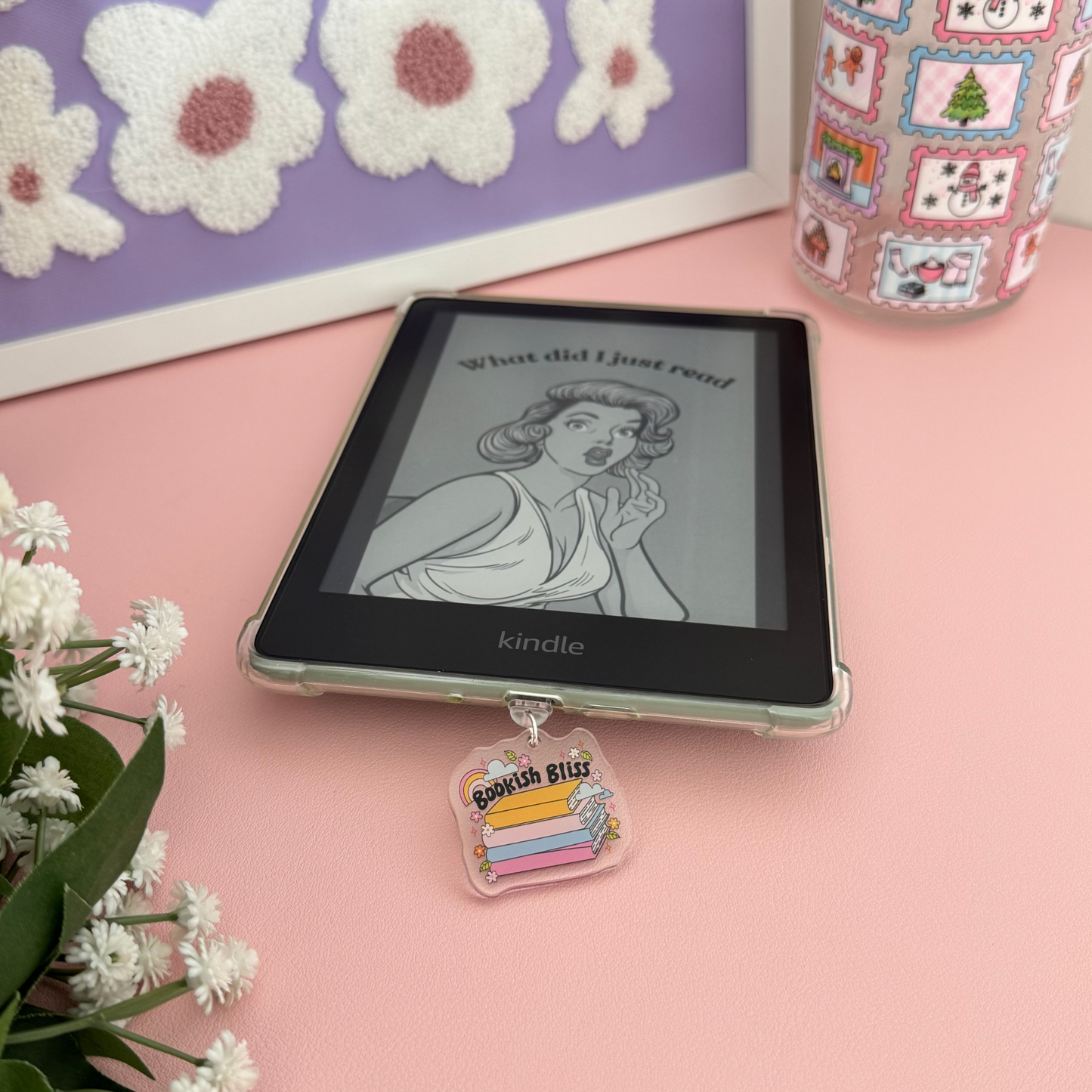 Bookish Bliss - Kindle Acrylic Charm