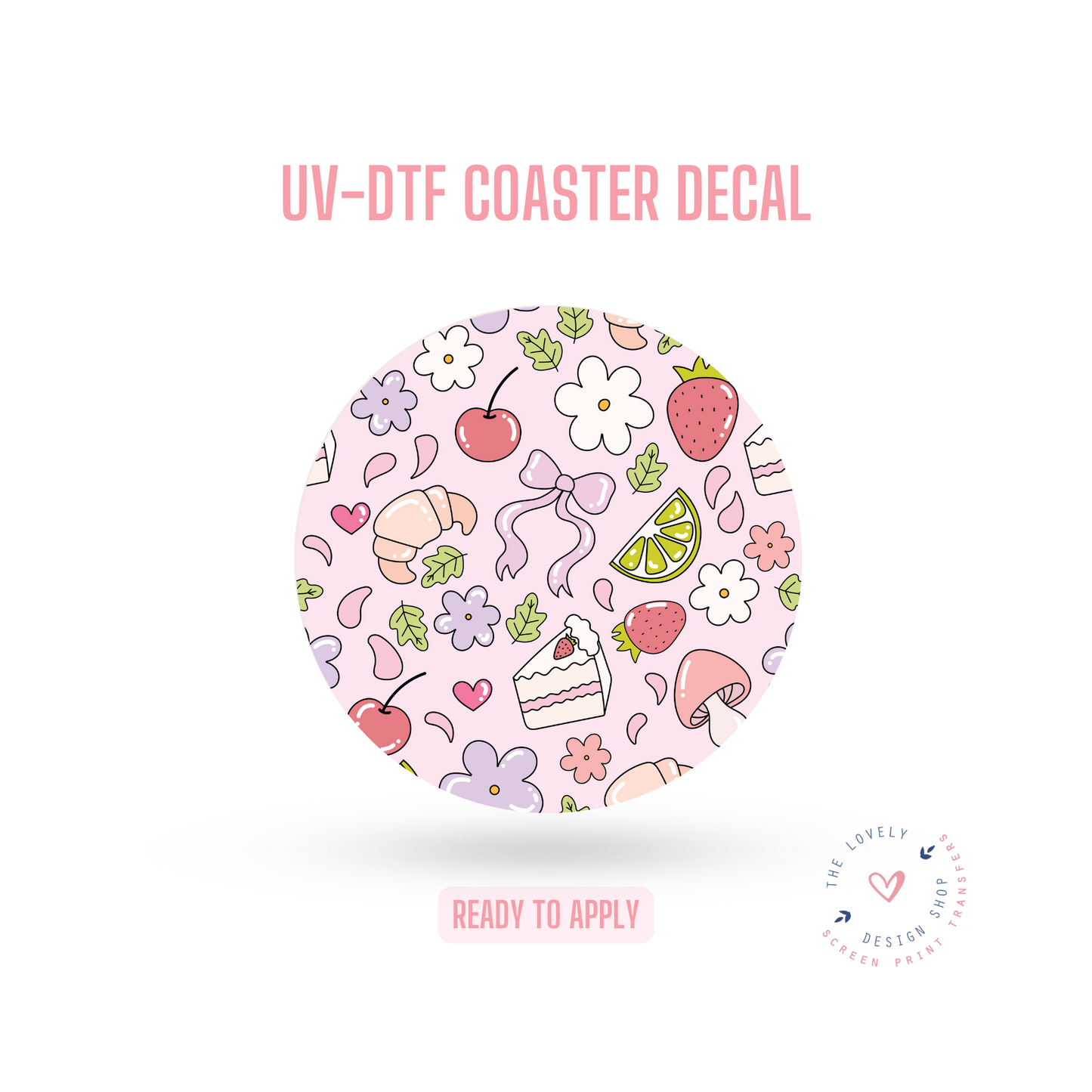 Picnic - UV DTF Coaster Decal (Ready to Ship) May 20