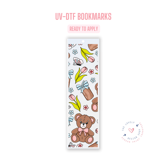 Beary Cute - UV DTF Bookmark Decal - Dec 23