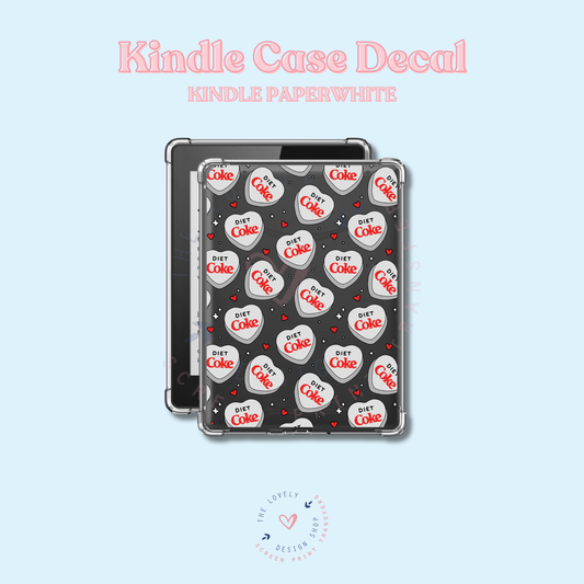 Diet Coke Heart - UV DTF Kindle Decal