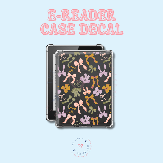 Pastel Bows - UV DTF E-Reader Decal