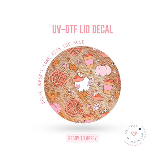 Cutesy Thanksgiving - UV DTF Lid Decal - Oct 21