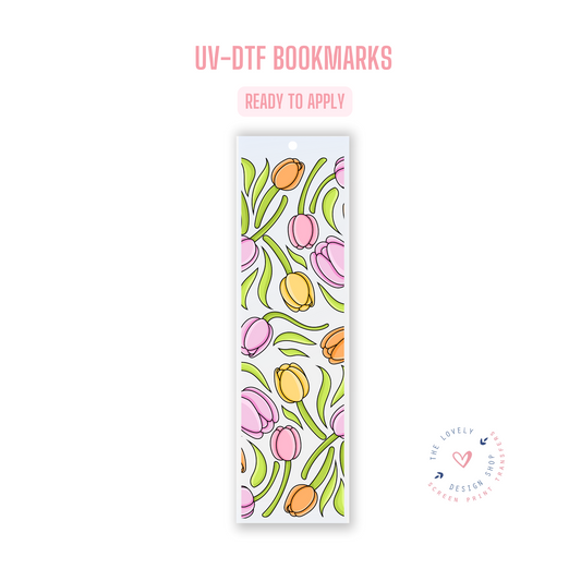 Spring Tulip - UV DTF Bookmark Decal (Ready to Ship) Apr 17