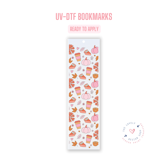 Cutesy Thanksgiving - UV DTF Bookmark Decal - Oct 21