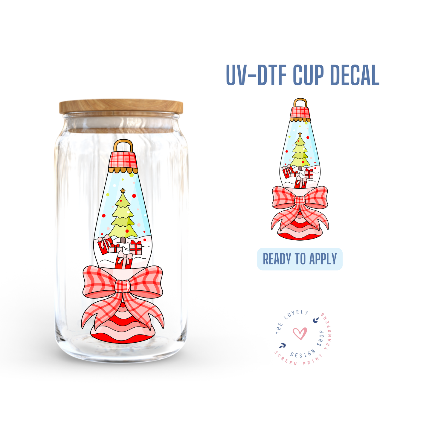 Christmas Lamp - UV DTF Cup Decal - Sep 30