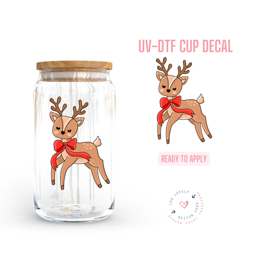 Reindeer - UV DTF Cup Decal - Nov 12