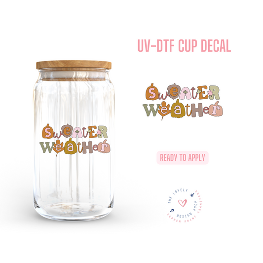 Sweater Weather - UV DTF Cup Decal - Sep 9