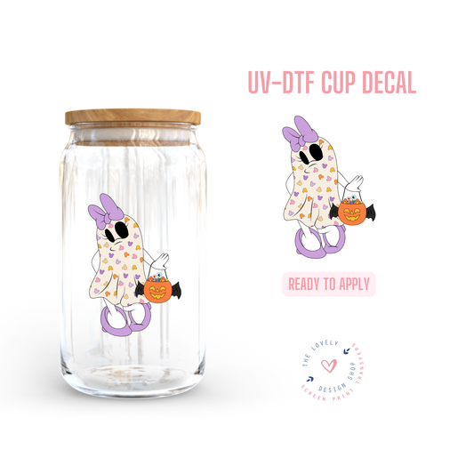 Girly Duck Ghost - UV DTF Cup Decal - Jul 22