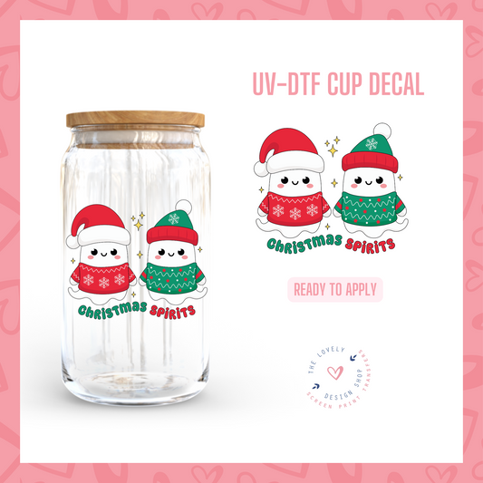 Christmas Spirits - UV DTF Cup Decal - Oct 21