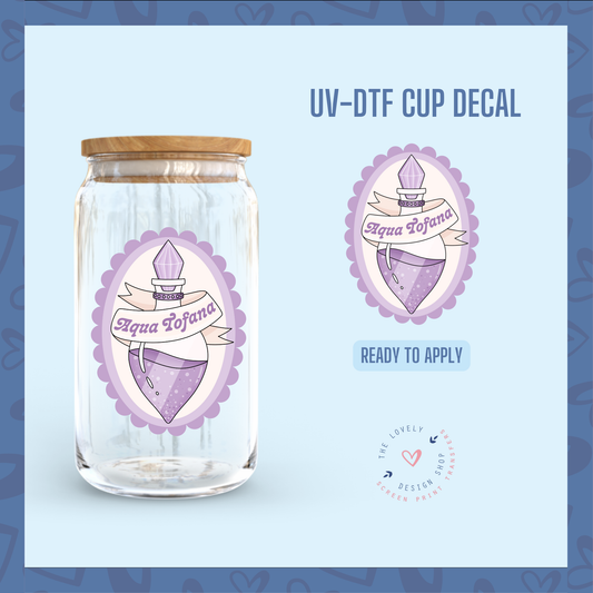 Aqua Tofana - UV DTF Cup Decal - Dec 2