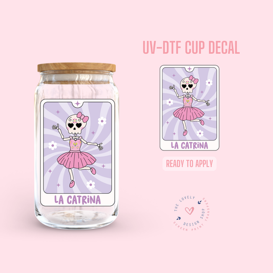 La Catrina - UV DTF Cup Decal - Jul 22