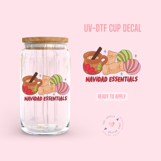 Navidad Essentials - UV DTF Cup Decal - Sep 30