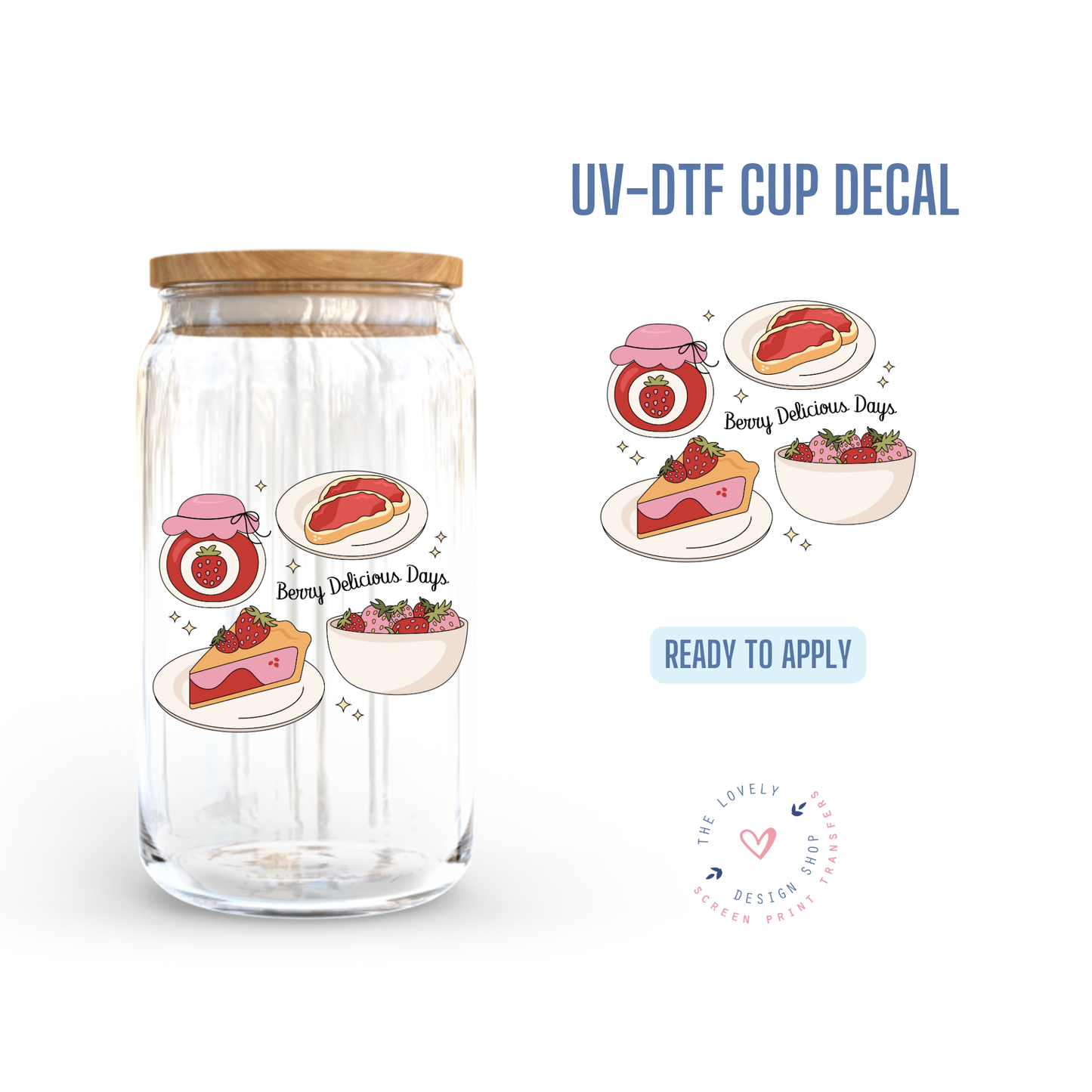 Berry Delicious - UV DTF Cup Decal - Dec 2