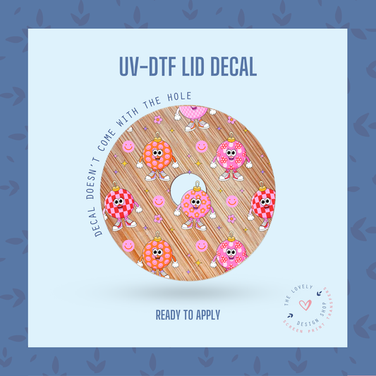 Girly Pattern Retro Ornaments - UV DTF Lid Decal - Oct 15