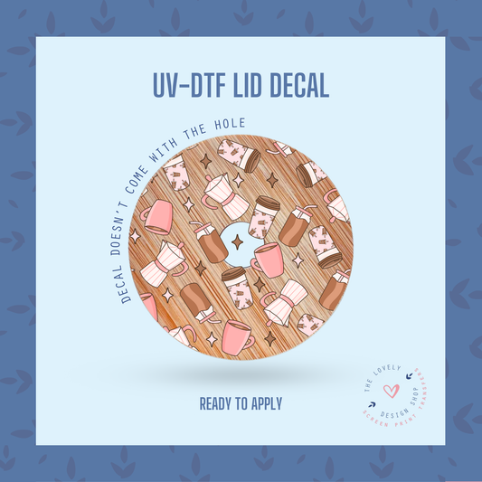 Coffee Love Language - UV DTF Lid Decal - Dec 23