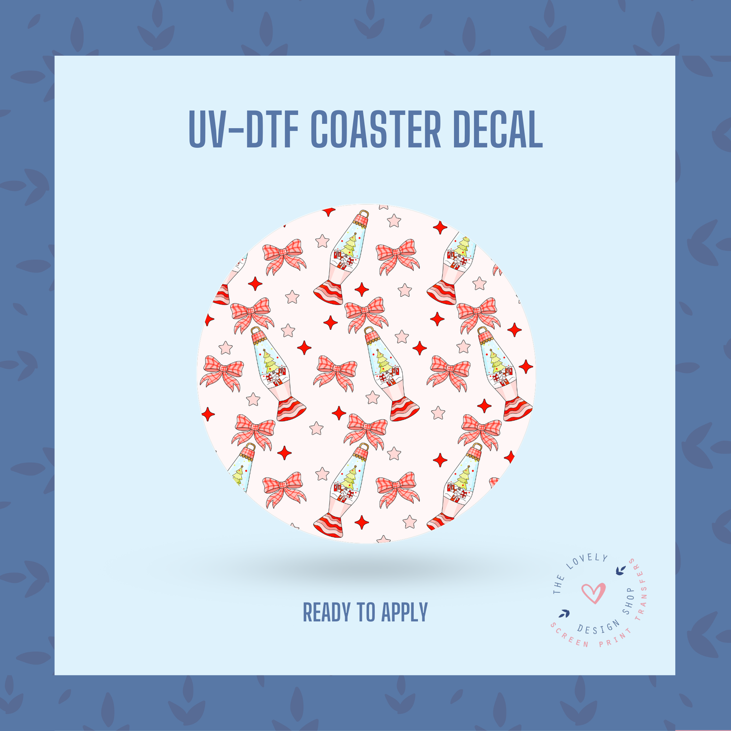 Christmas Lamp - UV DTF Coaster Decal - Sep 30