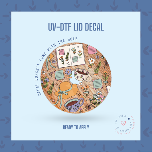 Cottage Girly - UV DTF Lid Decal - Dec 2