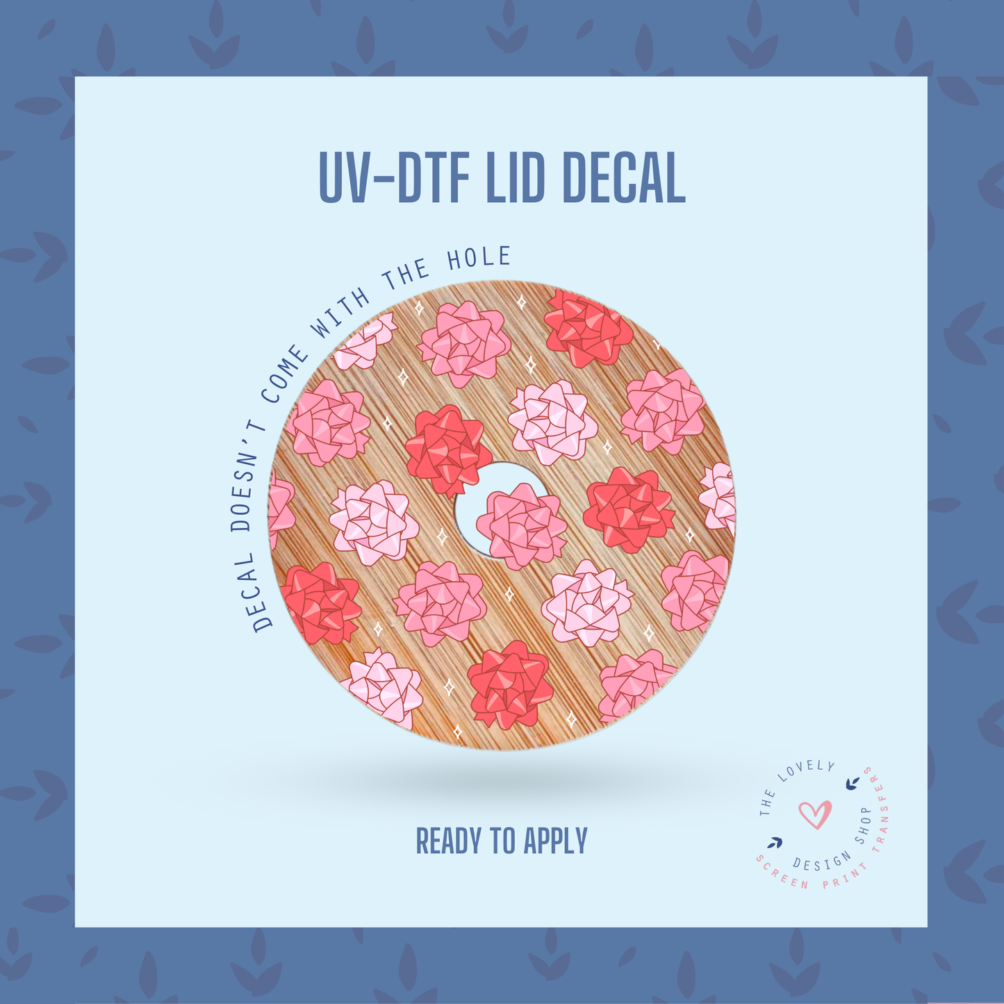 Gift Bows - UV DTF Lid Decal - Dec 9