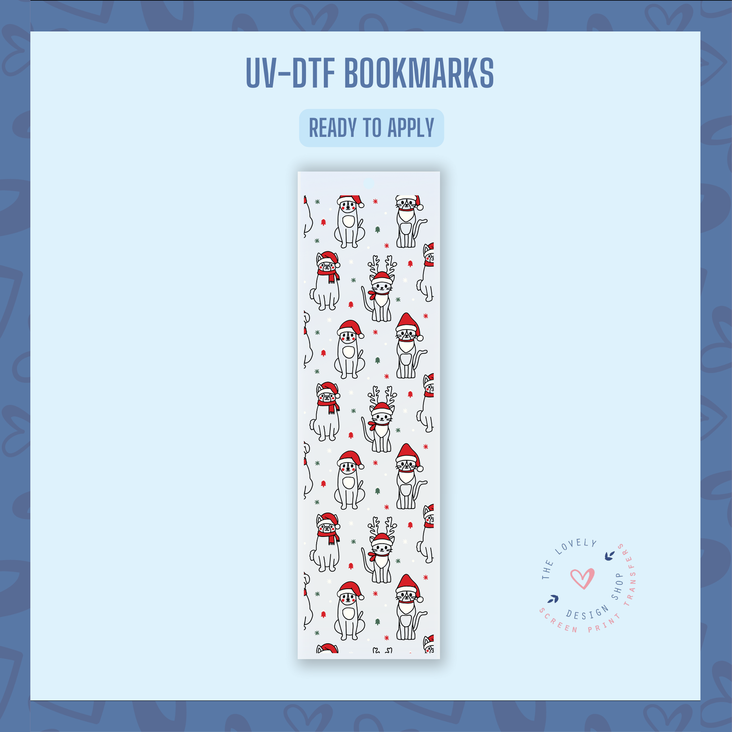 Happy Pawlidays - UV DTF Bookmark Decal - Oct 28