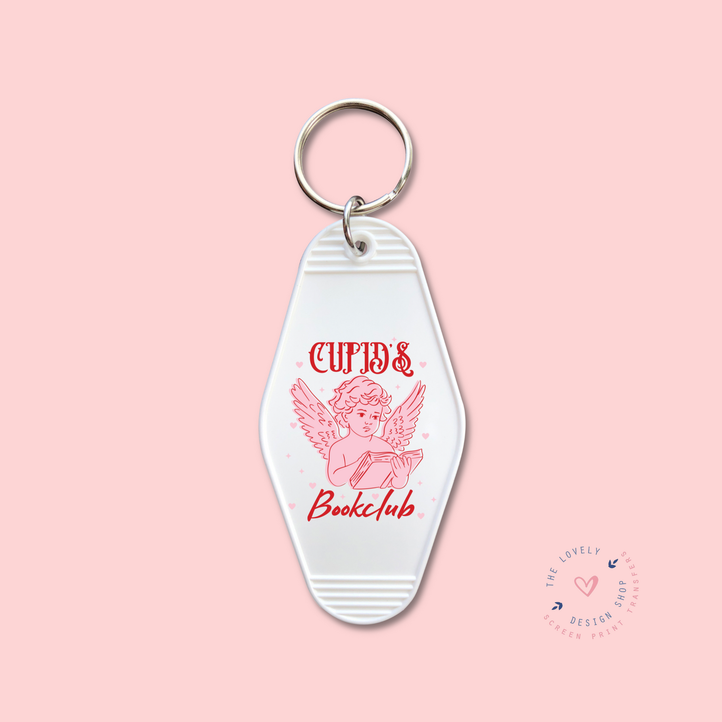 Cupid's Book Club - Keychain UV DTF Decal - Jan 20