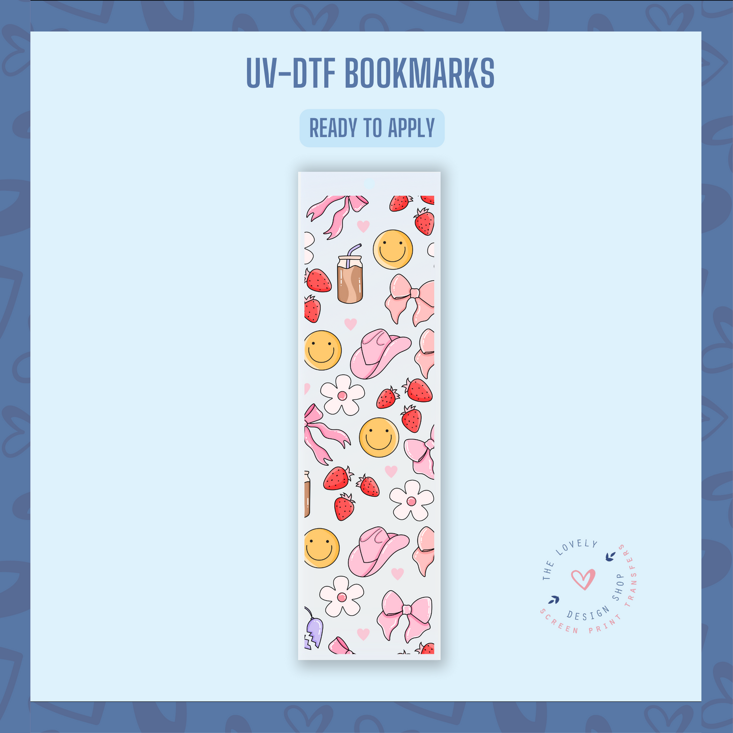 Girly Things - UV DTF Bookmark Decal (Ready to Ship) Apr 1