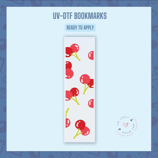 Oh Cherries! - UV DTF Bookmark Decal (Ready to Ship) Jun 17