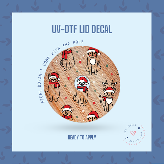 Happy Pawlidays - UV DTF Lid Decal - Oct 28