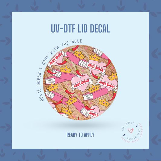 Book Queen (Smut - Spice) - UV DTF Lid Decal (Ready to Ship) May 28